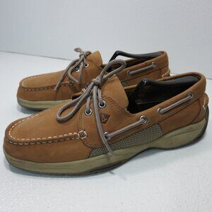 Sperry Top-Sider Suede Leather Comfort Used Shoes Footwear Men's Deck Sz 9 M